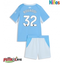 Camiseta Manchester City Ayyoub Bouaddi #32 Primera Equipación para niños 2026-27 manga corta (+ pantalones cortos)